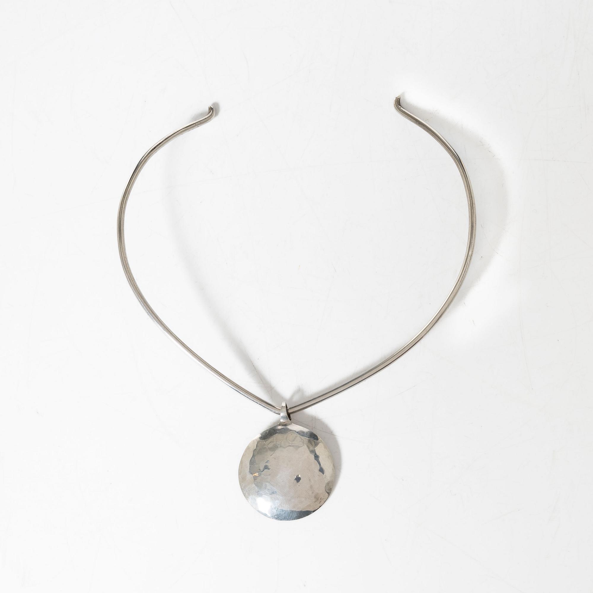 Inga-Britt "Ibe" Dahlquist, a silver necklace, Malmö 1973.