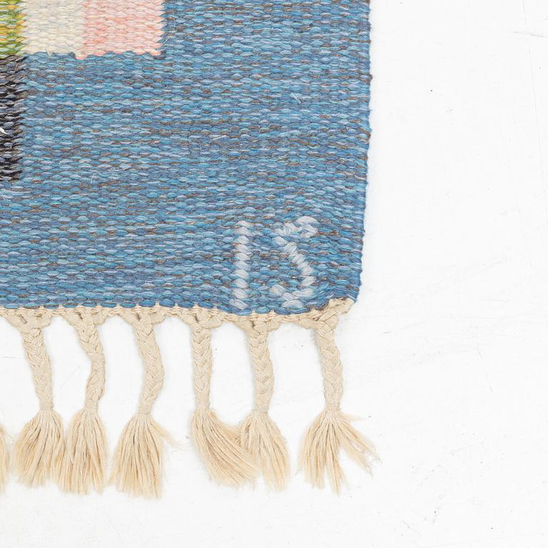 Ingegerd Silow, matta, rölakan, "Malmsjön", signerad, ca 278 x 199 cm.