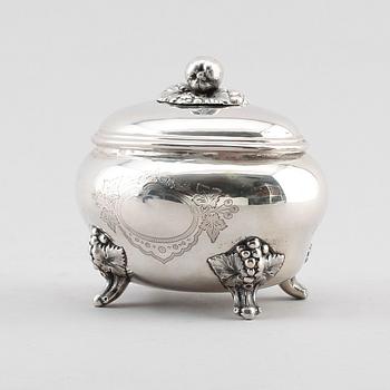 SOCKERSKRIN, silver, 1900-talets första hälft. Vikt ca 231 g.