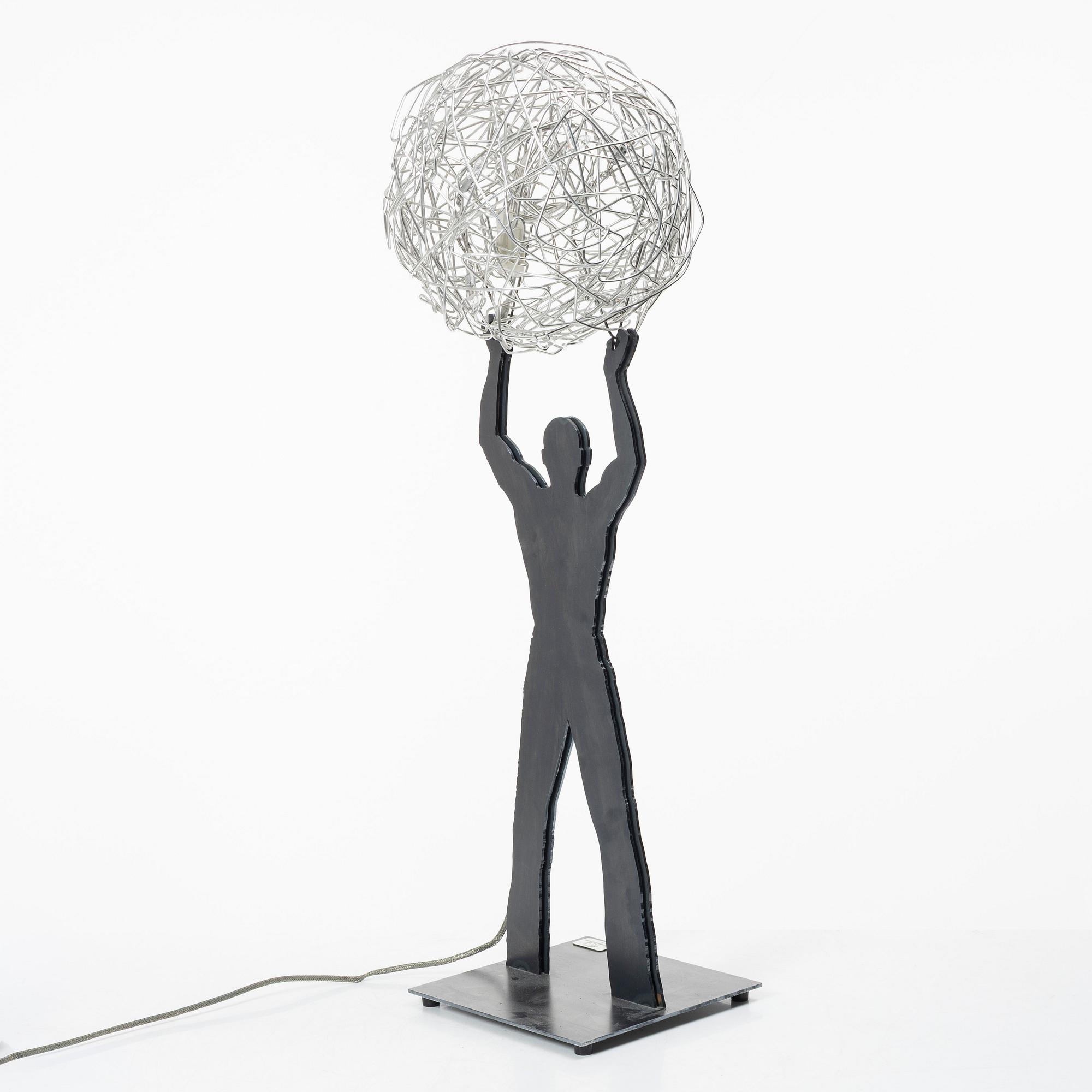 Enzo Catellani, bordslampa, "Uomo della Luce", Catellani & Smith, Italien, 2000-tal.