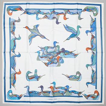 84. A Hermès silk scarf.