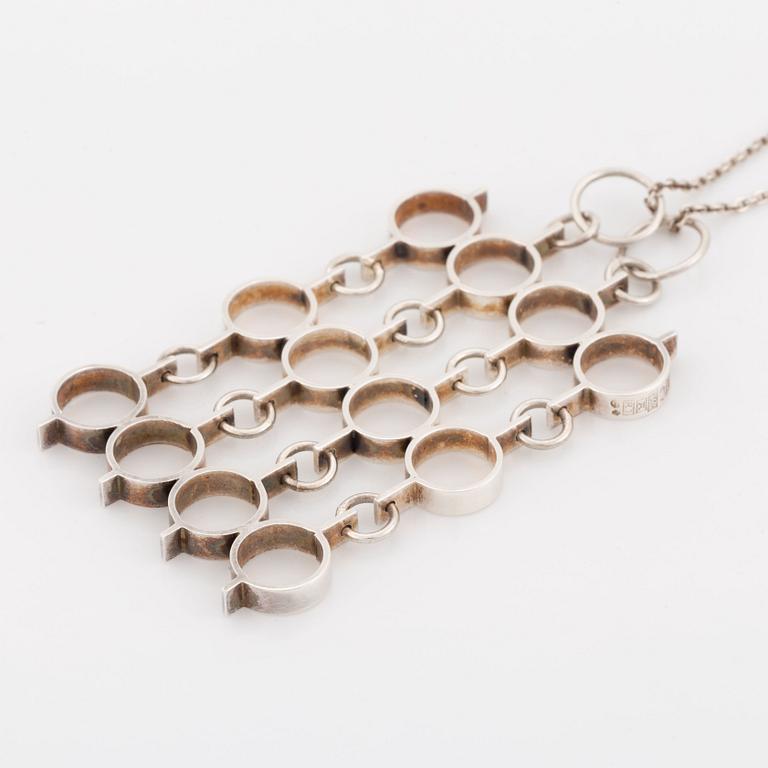 Jorma Laine, silver necklace, Åbo 1970.