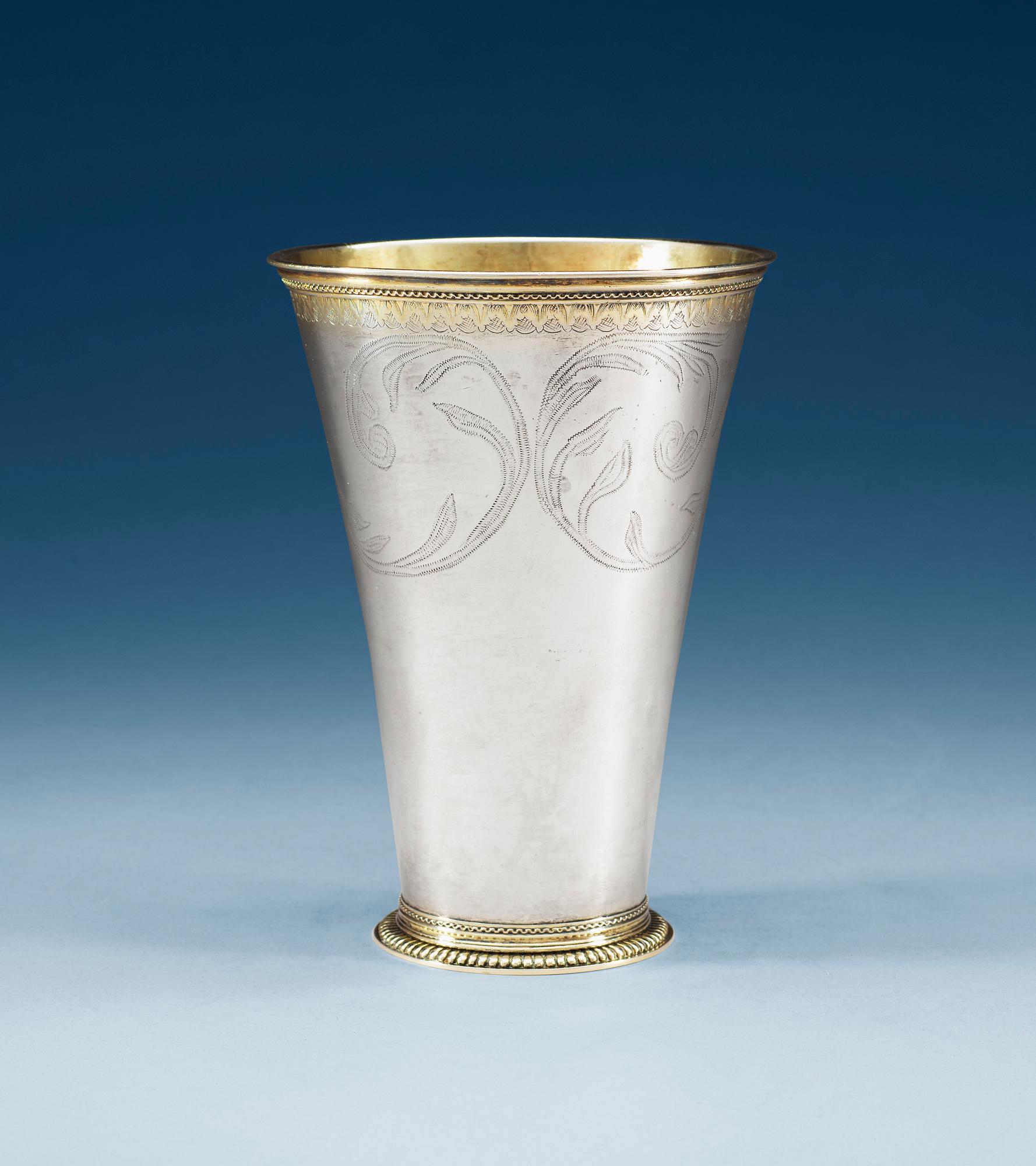 BÄGARE, av Jonas Ålander, Stockholm 1733. Vikt ca 412 gram.