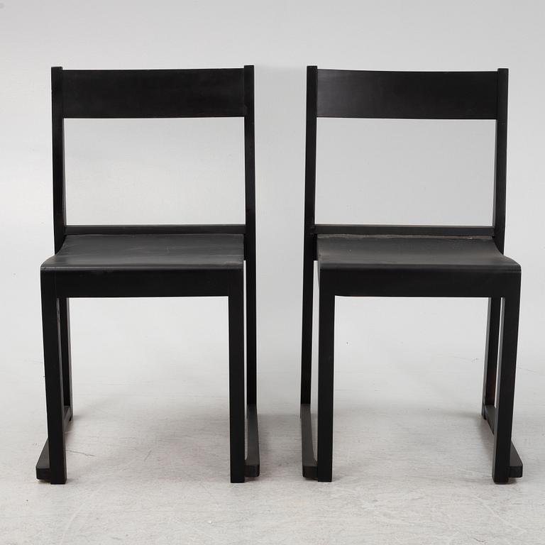 Sven Markelius, a set of six chairs, mid 20th Century.