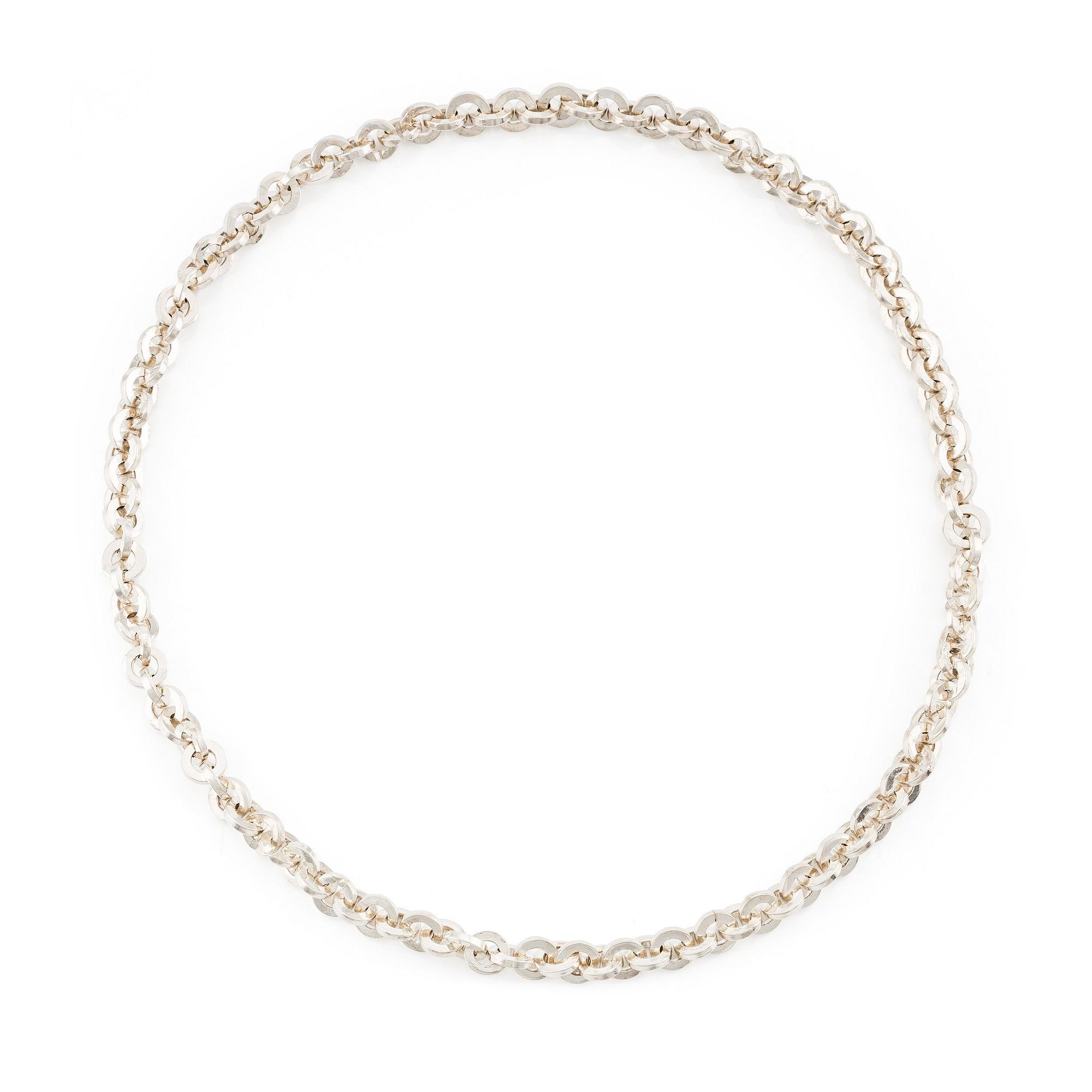 Rey Urban, a necklace/bracelet, sterling silver, Stockholm 1977.