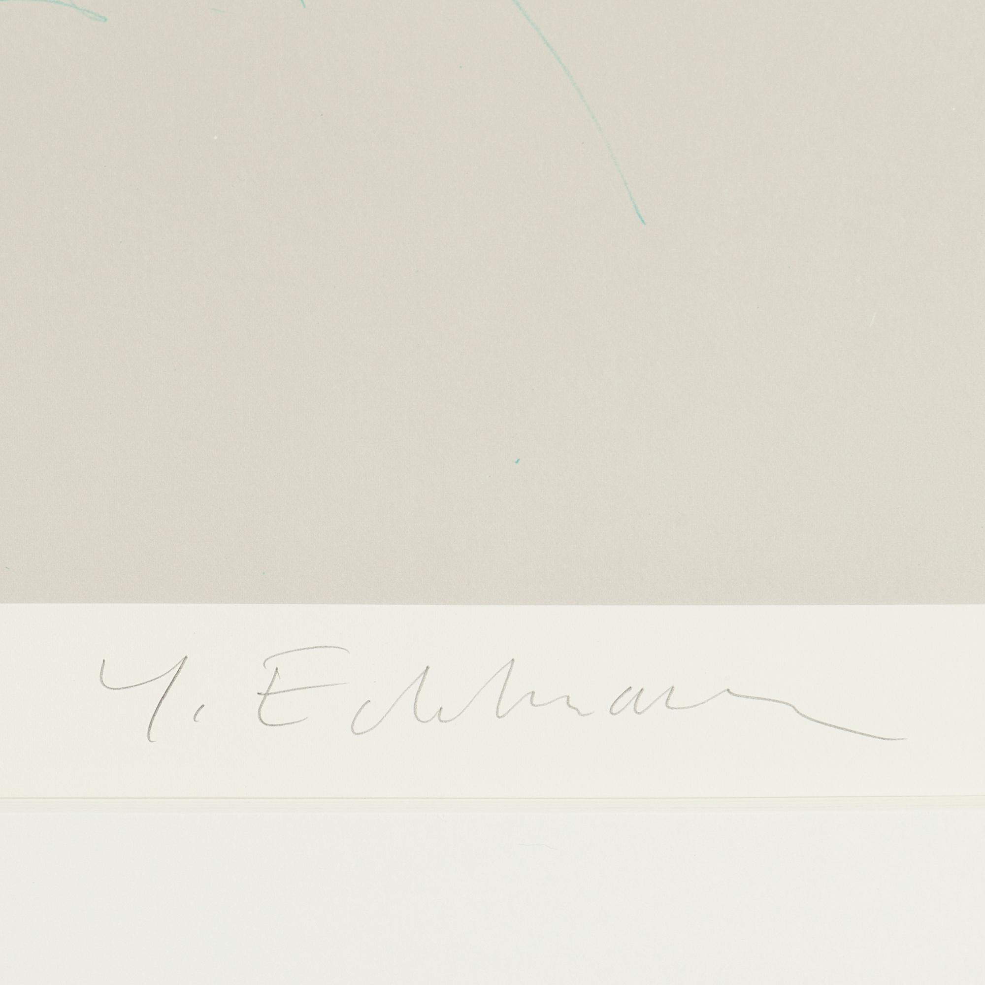 YRJÖ EDELMANN, litograph in color, signed av numbered 54/175.