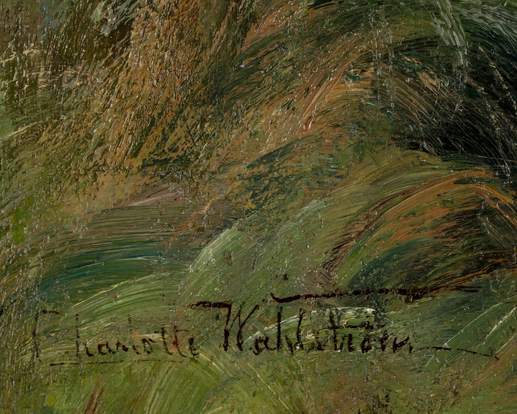 CHARLOTTE WAHLSTRÖM, olja på duk, signerad.