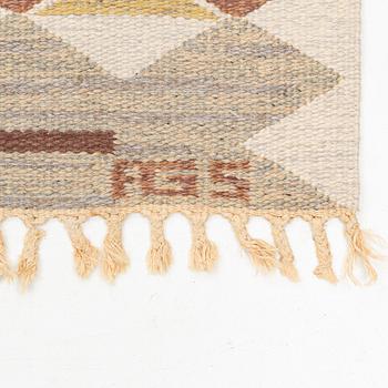 Anna-Greta Sjöqvist, a carpet, tapestry weave, ca 250 x 157 cm, signed AG S.