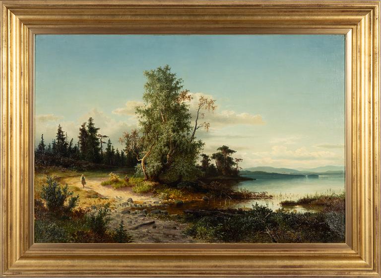 Axel Nordgren, oil on canvas, signed and dated Drf (Düsseldord -53.