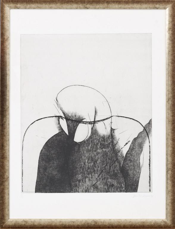 ZDENKA CALMEYER RUSOVA, etsning, signerad, numrerad och daterad 1/2 1983.