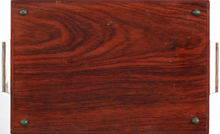 BIRGER EKMAN, bricka, Mjölby Intarsia, 1940-tal.