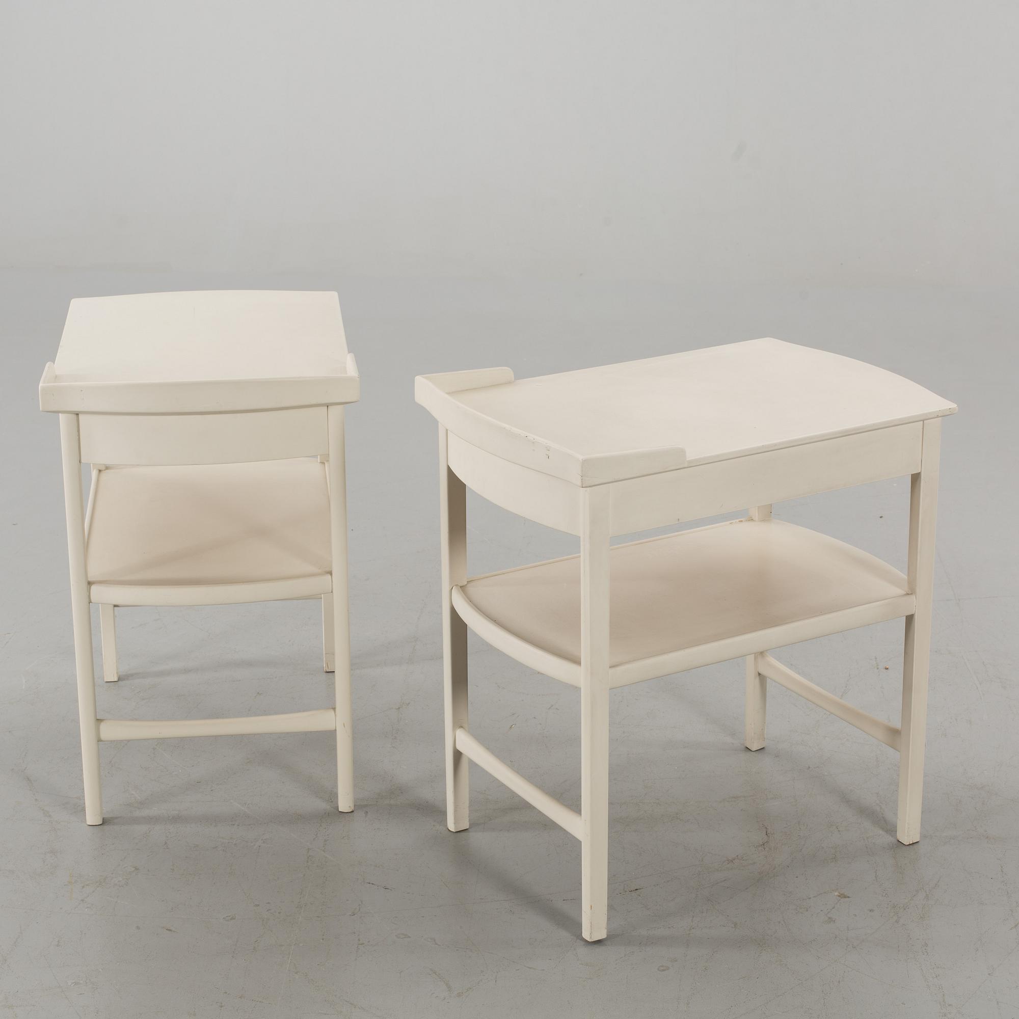 CARL MALMSTEN, sängbord, ett par, "Birgitta", Åfors Möbelfabrik.