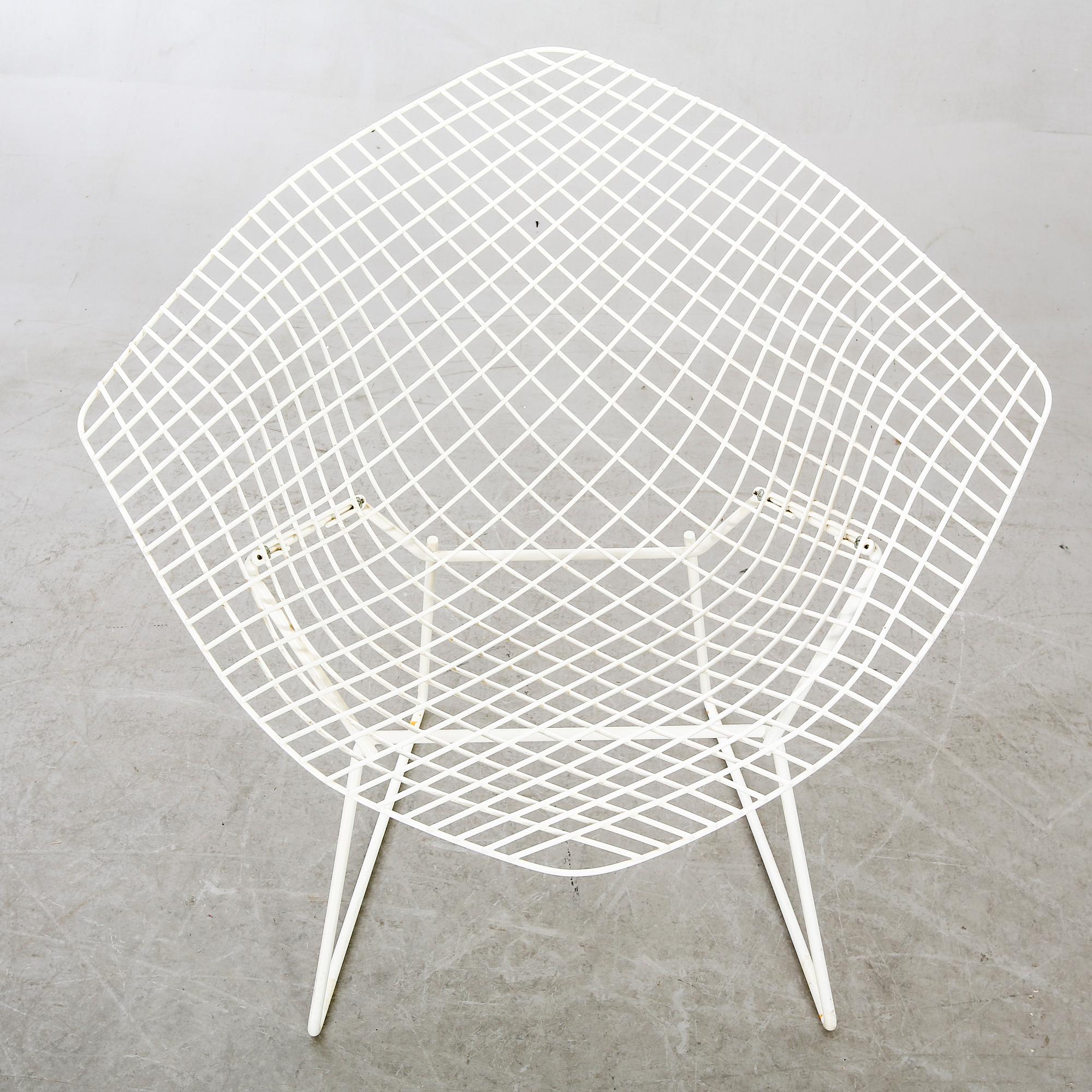 Harry Bertoia, fåtölj, "Diamond Chair" 1900-talets andra hälft.