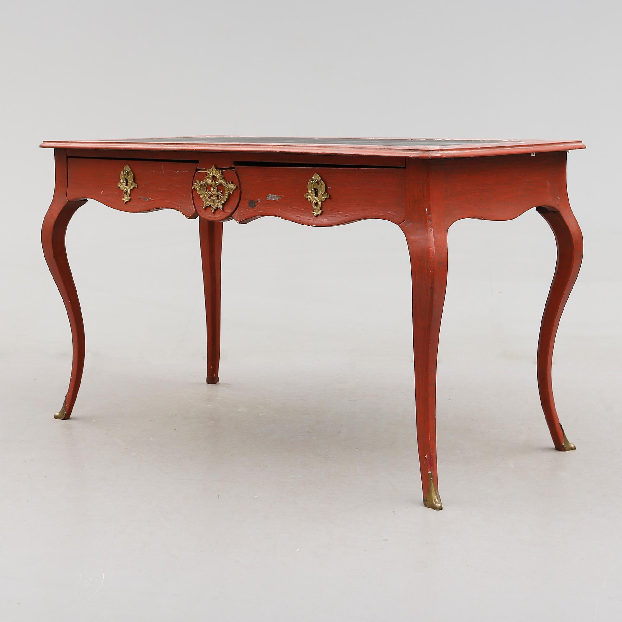 SKRIVBORD, rokokostil, 1800-talets andra hälft.