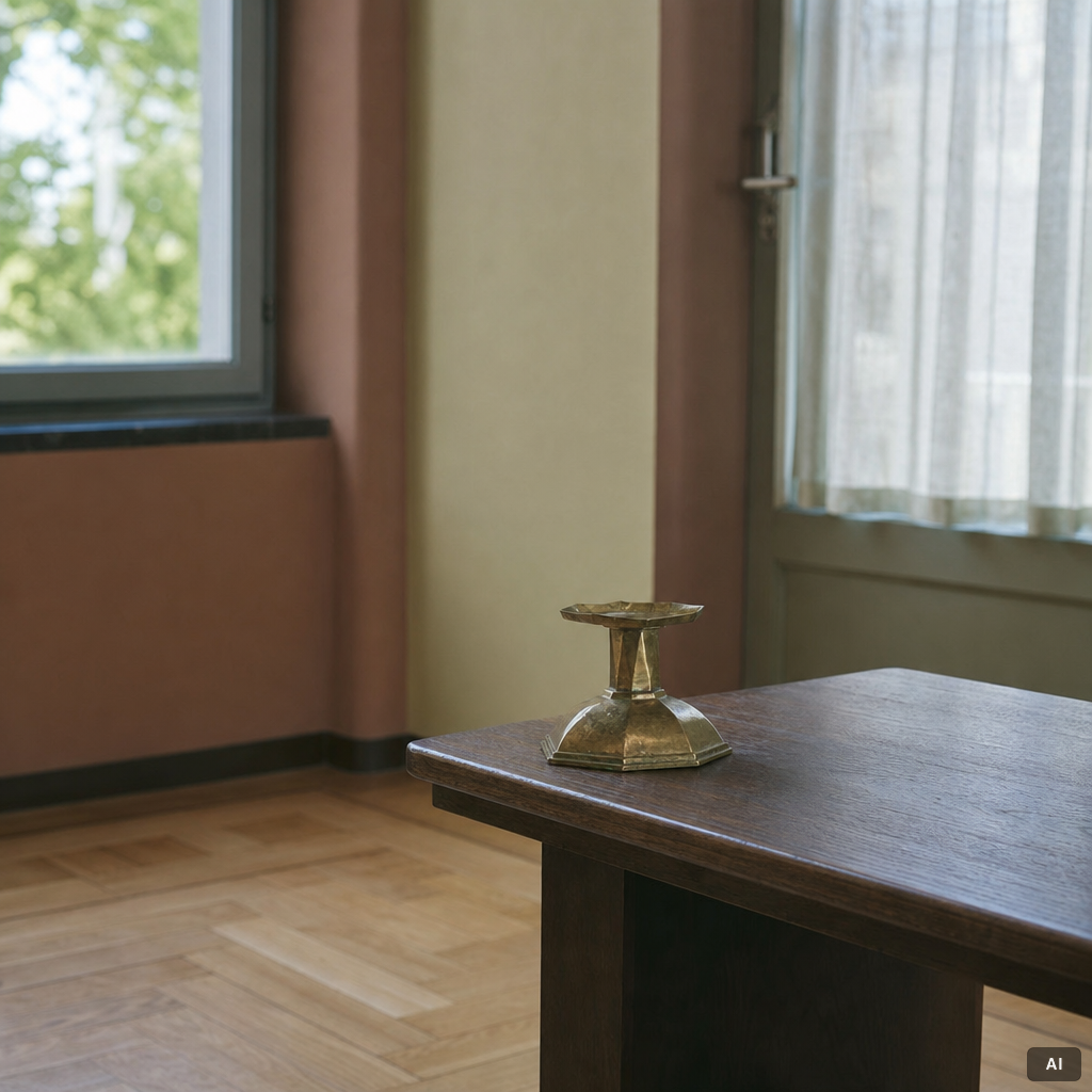 Bernhard M Linder, candlestick, Stockholm, 1930.