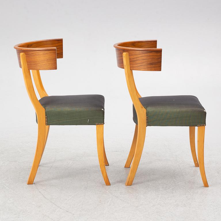 Josef Frank, stolar, ett par, modell B 300, Firma Svenskt Tenn, formgiven 1925.