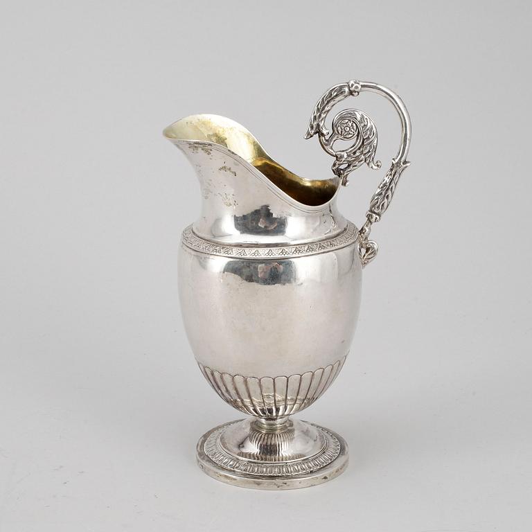GRÄDDKANNA, silver, A. Zethelius, Stockholm 1816, vikt ca 270 g.