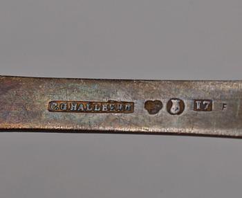 PARTI BESTICK, silver, flertal tillverkare, mest Sverige, 1800-1900-tal. Tot vikt ca 750 gram.