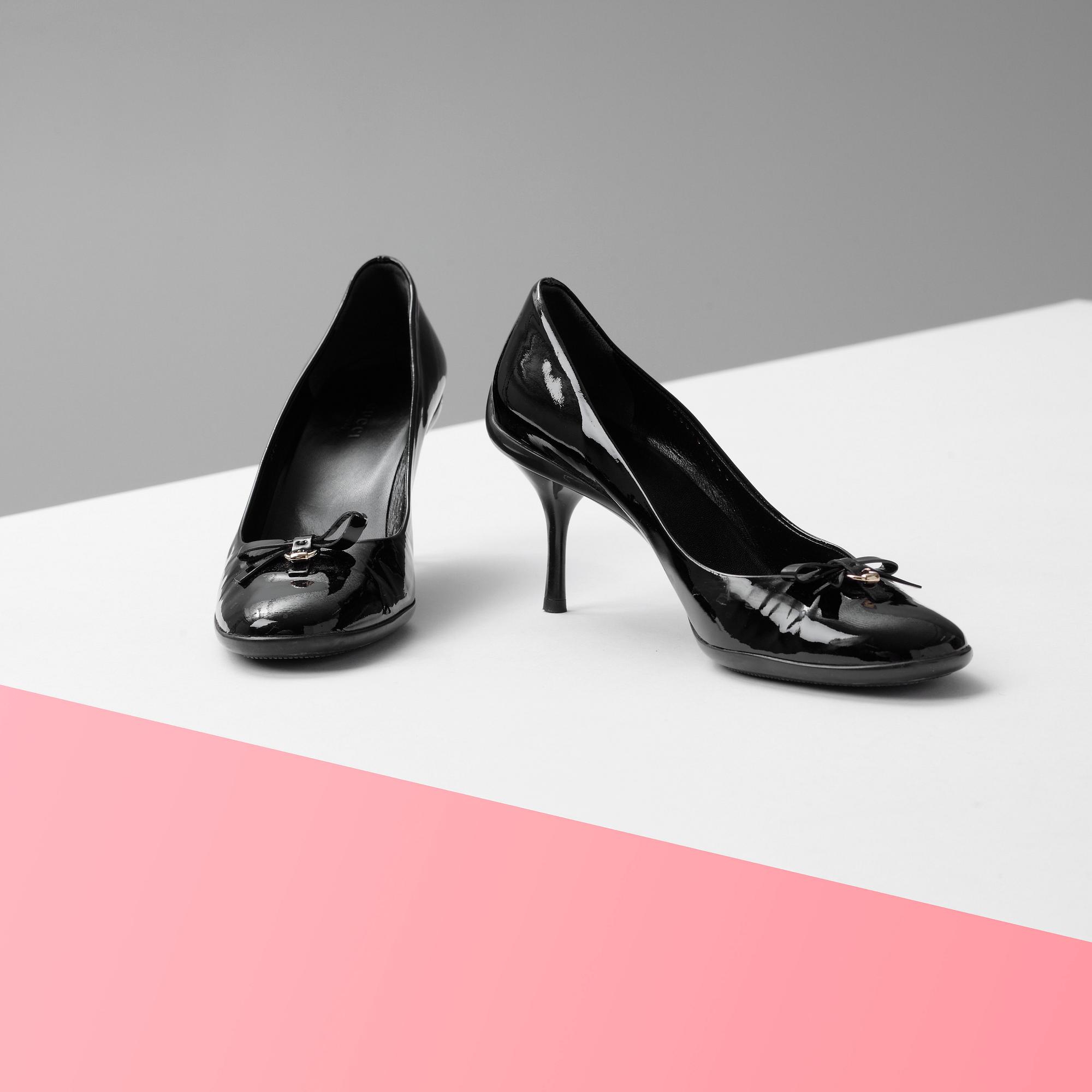 PUMPS, "Scar Pelle s Gomma", GUCCI, storlek 39 1/2.