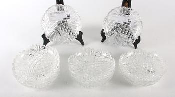ASSIETTER, glas, 12 st, 1900-talets första hälft.