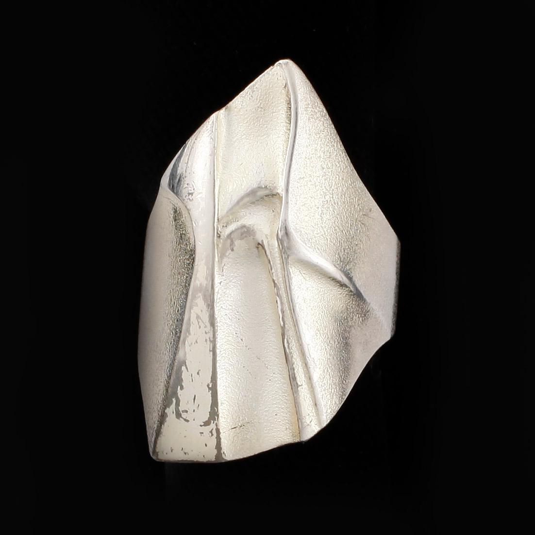 HALSBAND, RING samt ett par ÖRHÄNGEN, silver, Björn Weckström, Lapponia, Finland. Total vikt 55 g.