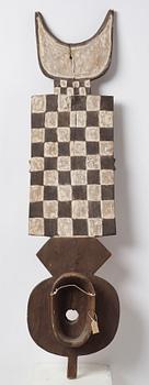 Plankmask, "Nwantantay" enligt uppgift ifrån Bwa, Burkina Faso, 1900-talets andra hälft.