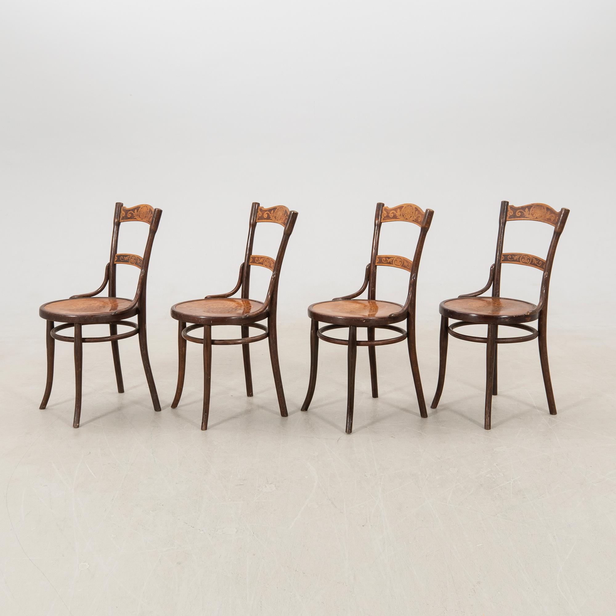 Chairs 4 pcs Thonet early 20th century.