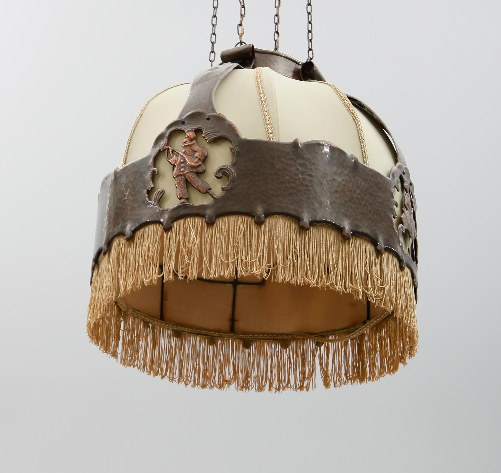 TAKLAMPA, jugend, tidigt 1900-tal. Höjd ca 40 cm.