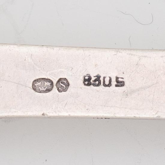 Cutlery, 27 pieces, silver, mostly Sweden.