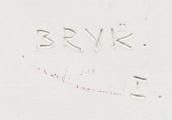 RUT BRYK, kermiikkareliefi, 2 osaa, signeeratut BRYK.