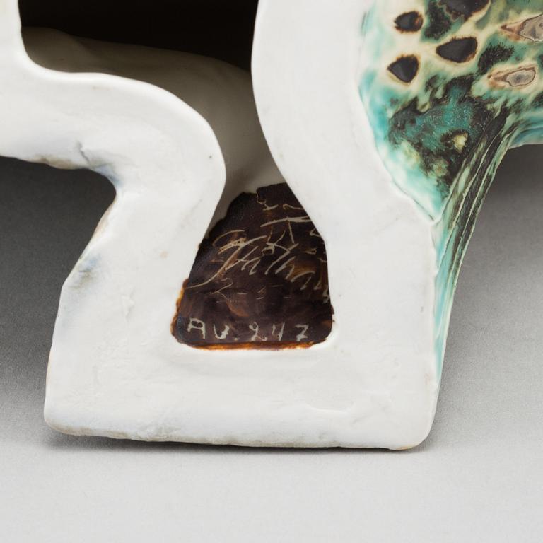 CARL-HARRY STÅLHANE, a stoneware fish, Rörstrand, signed Stålhane with a blurred date.