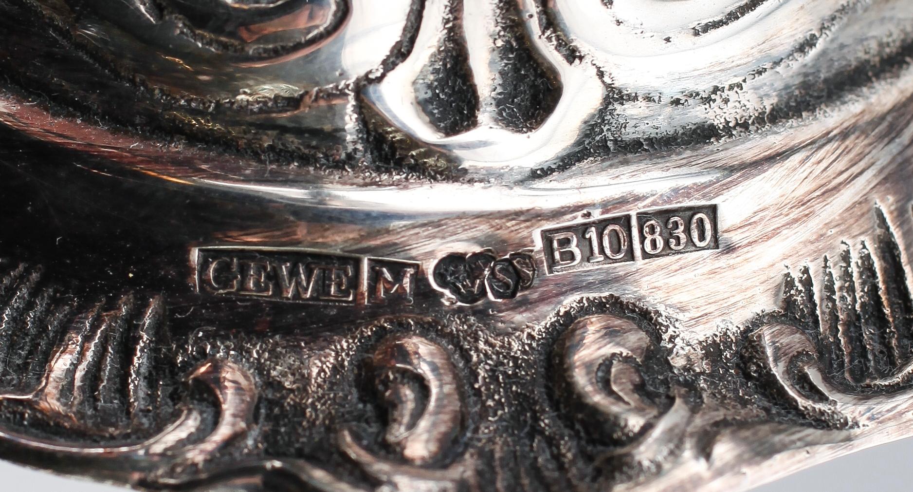 KANDELABER, silver, GEWE, 1976, vikt ca 812 gr.