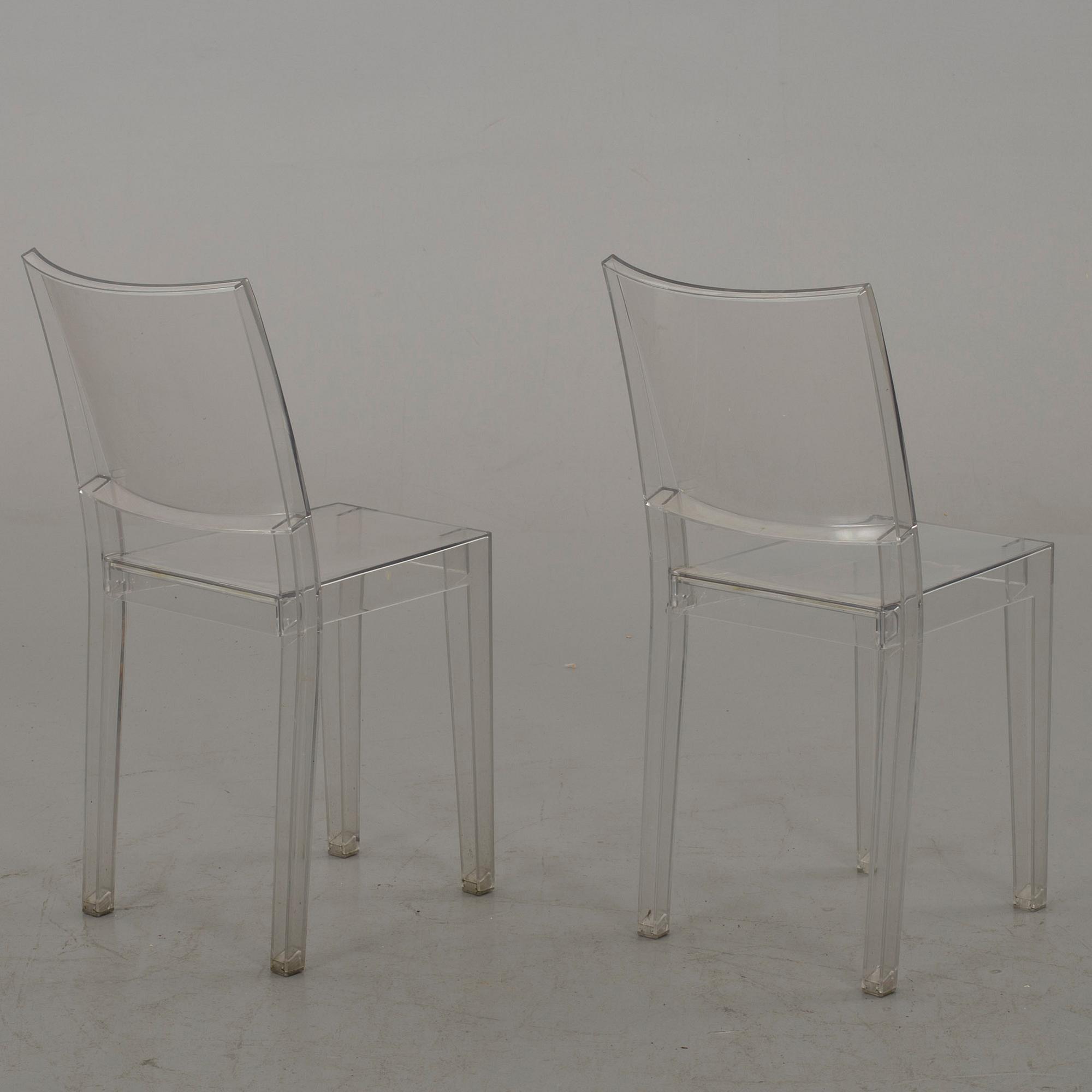 A PAIR OF CHAIRS "LA MARIE" PHILIPPE STRACK ITALY.