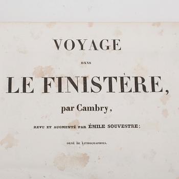 BOK, "Voyage Dans Le Finistère", reviderad upplaga efter Jaques Cambry av Émile Souvestre, Frankrike, 1835.