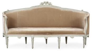 547. A Gustavian late 18th Century sofa.