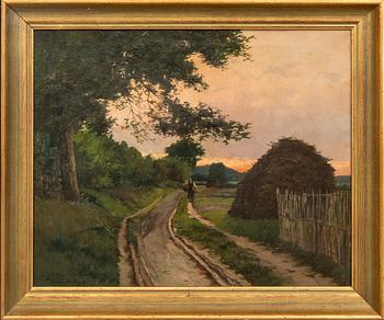 Jules G. Bahieu, oil on canvas, signed, dated 1894.