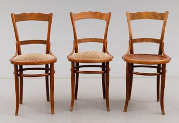 STOLAR, 3 st, Thonetmodell, J & J Kohn, 1900-talets början.