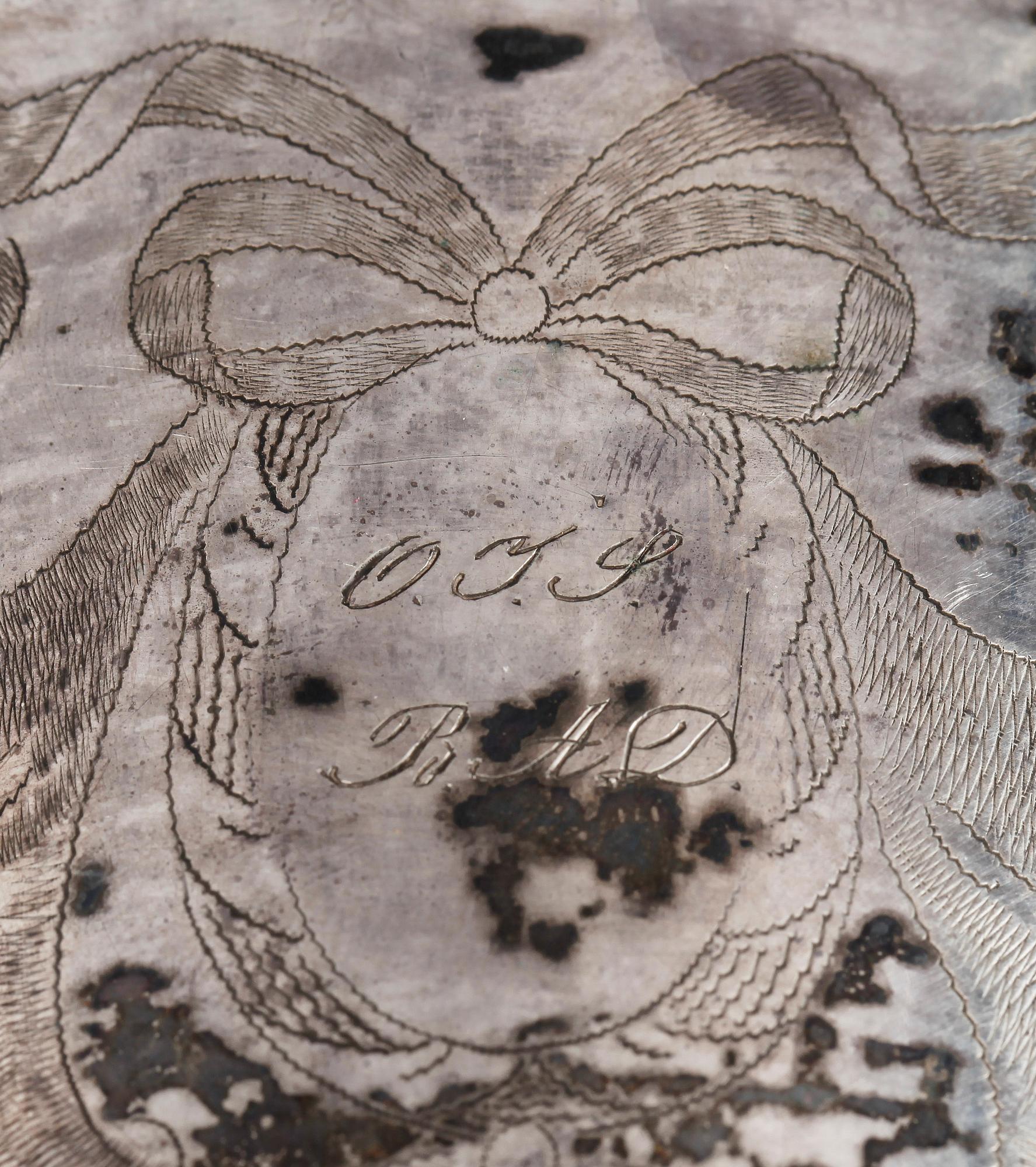 BÄGARE, silver, Lars Löfgren, Hudiksvall, 1821. Totalvikt ca 277 g.