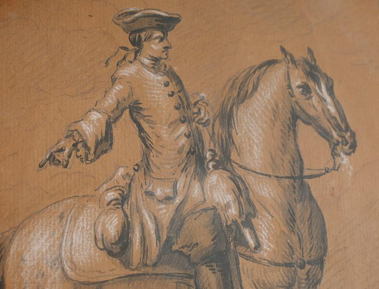 JACOB GILLBERG, two drawings, signed and one dated 1761.