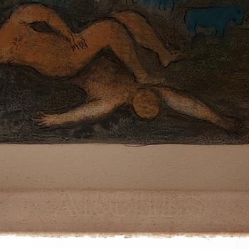 Marc Chagall, "Enlèvement de Chloé", from Daphnis et Chloé.