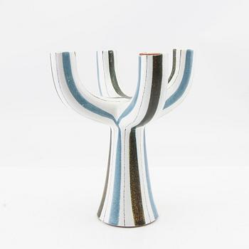 Stig Lindberg, candelabra from Gustavsberg's studio 1950/60s faience.