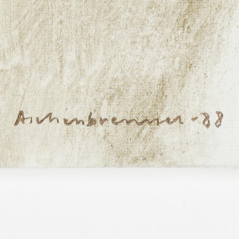 LENNART ASCHENBRENNER, triptyk, "Spår", signerad och daterad -88.