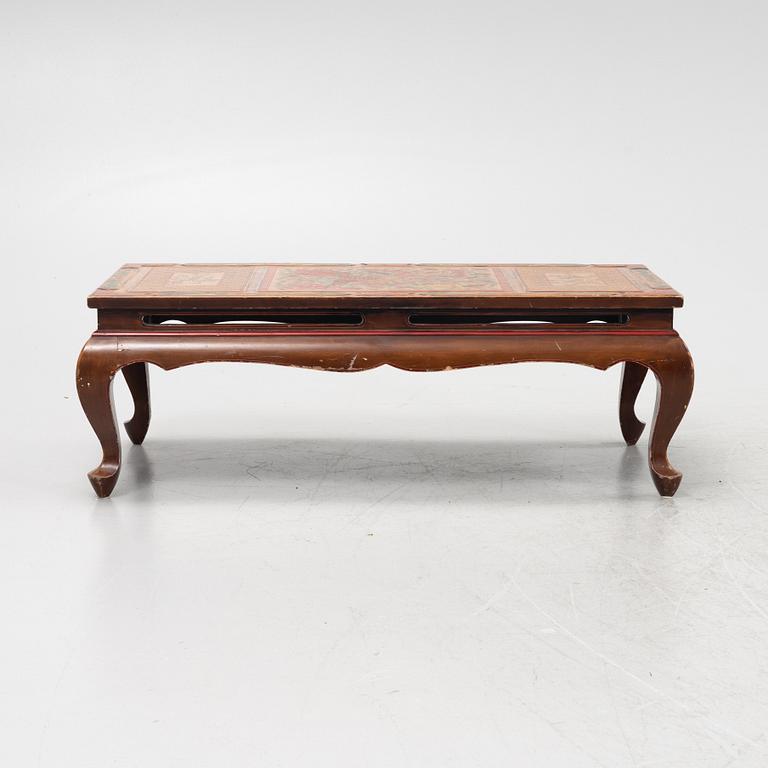 A Chinese lacuered kang table, second half of the 20th century.