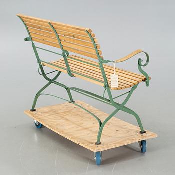 A "Rochefort" garden bench, by Livingstone Terrasso.