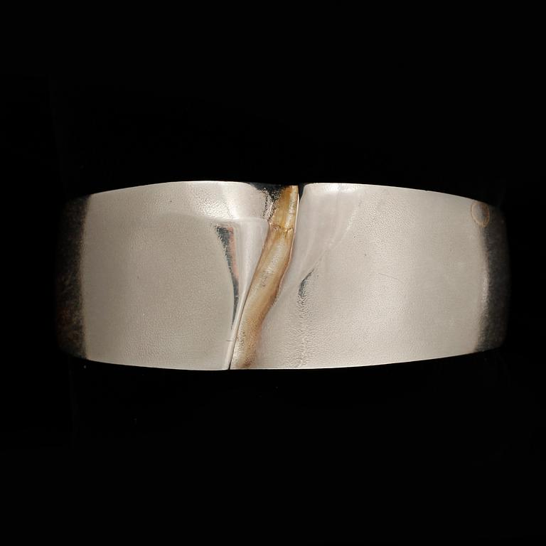 ARMBAND, RING, HALSBAND, silver Lapponia, Finland. 1980-tal.