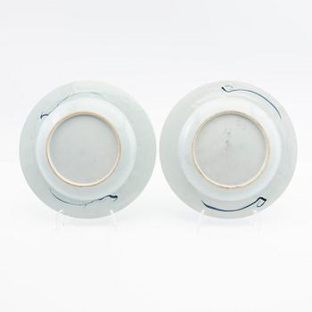 Plates, a pair, porcelain, Qianlong (1736-95), China.