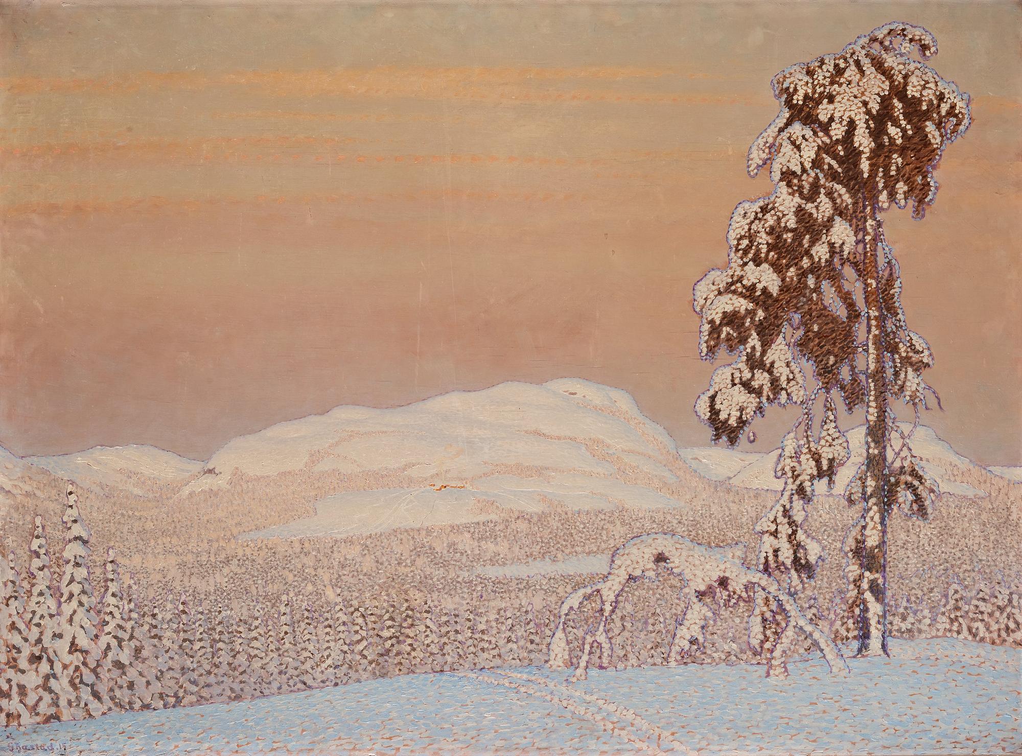 Gustaf Fjaestad, Vinterlandskap.