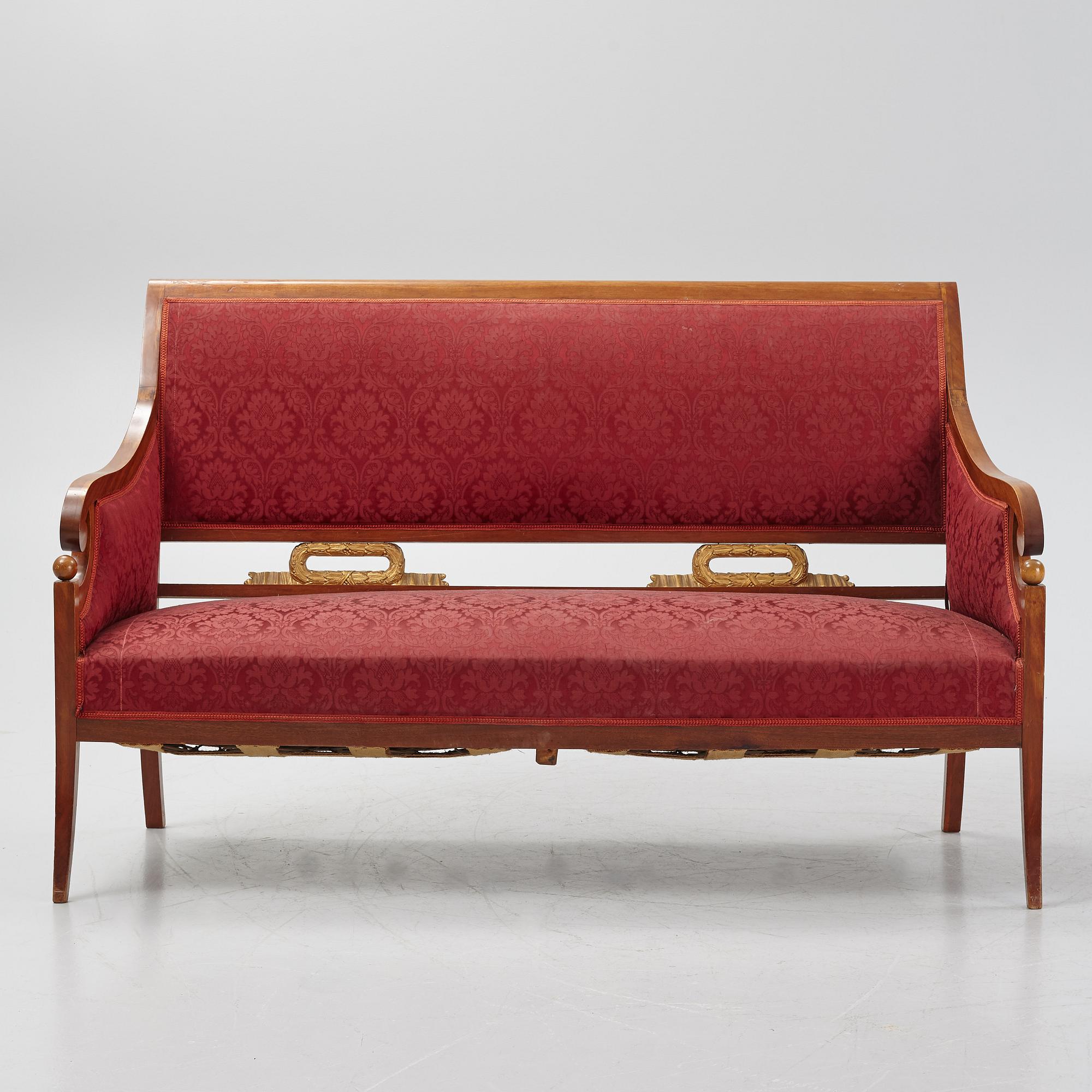 An empire style sofa, ca 20th Century.