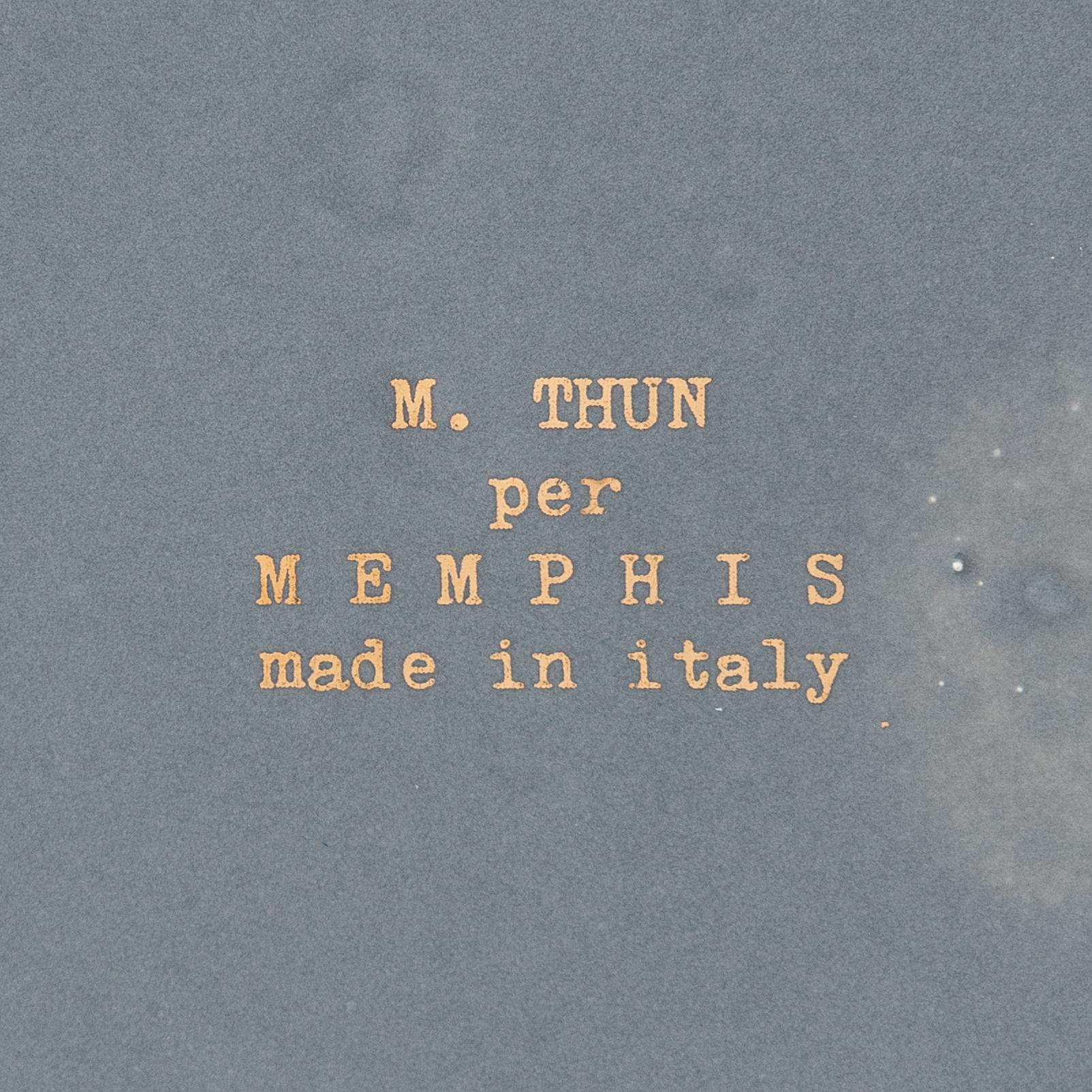 Matteo Thun, A 1980's porcelain 'Nefertiti' teapot and sugar bowl for Memphis, Bitossi, Montelupo Fiorentino, Italy.