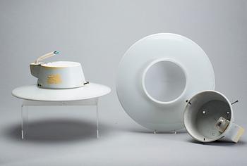 TAKLAMPOR, ett par, "Eclipta Lamp Small", Arne Jacobsen.